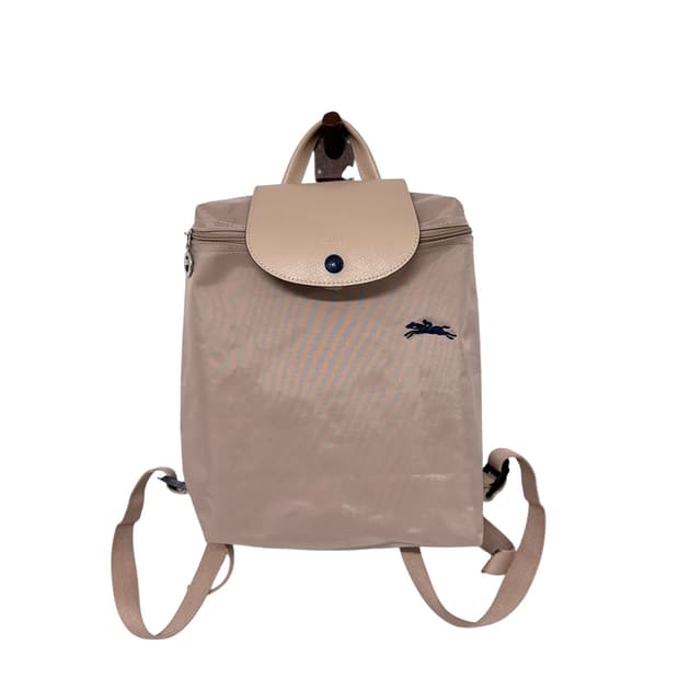 롱샴 핑크브라운 백팩