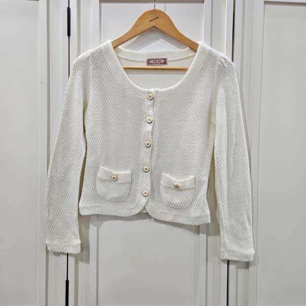 로지타(ROJITA) 진주 버튼 니트 가디건