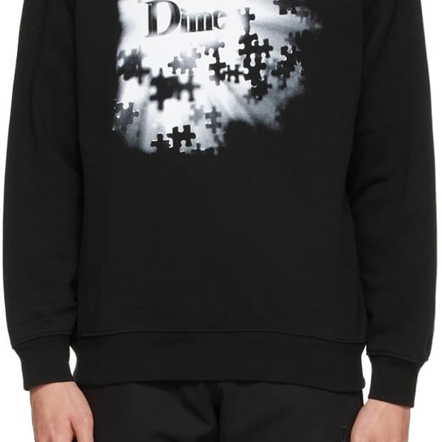 [XL] 다임 Dime 퍼즐 블랙 맨투맨