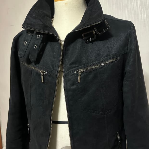 VKei 스웨이드 빈티지 자켓 (블랙) / M 