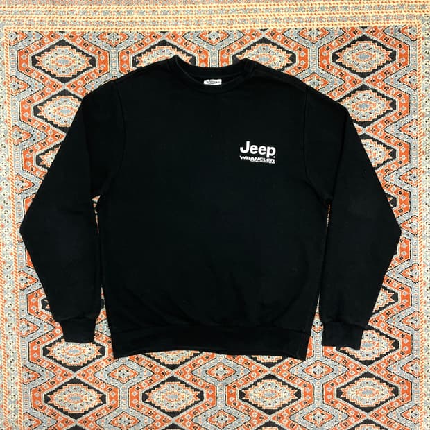 지프 랭글러 블랙 맨투맨 남성M