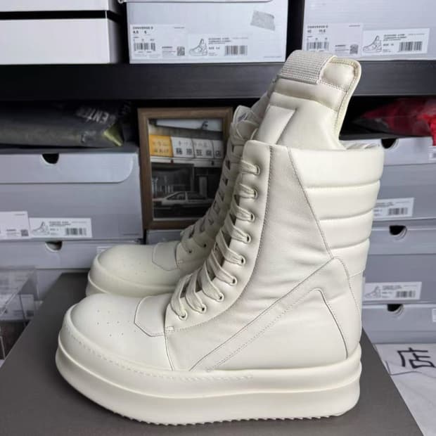 릭오웬스 지오바스켓 메가범퍼 밀크 42 미시착 새상품