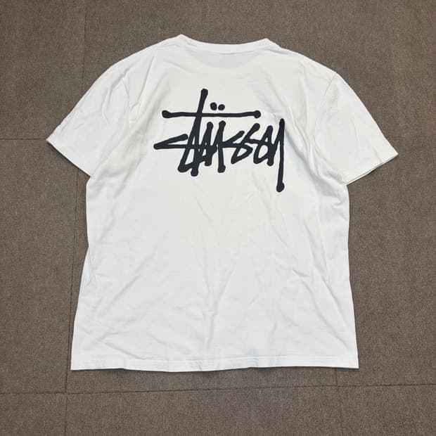 stussy 스투시 베이직 로고 티셔츠 m 