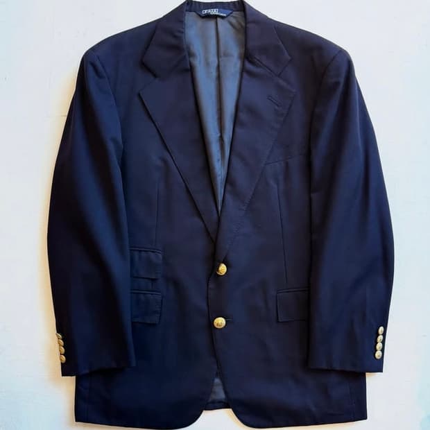 90s 폴로랄프로렌 네이비 골즈버튼 블레이져