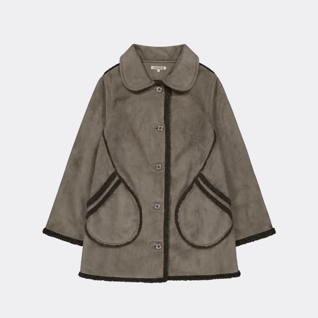 구해요) 코이세이오 ROUND COLLAR SUEDE JACKET 2