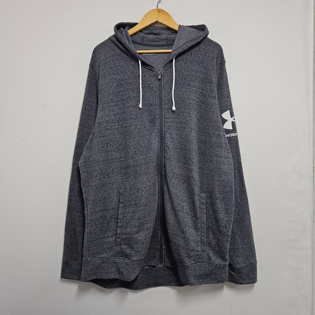 3XL 언더아머 후드집업 빅사이즈 다크그레이