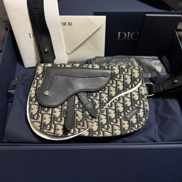 [풀구성] 디올 오블리크 새들백 크로스백