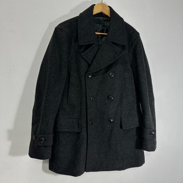 M 유니클로 일본판 차콜 해군 피코트