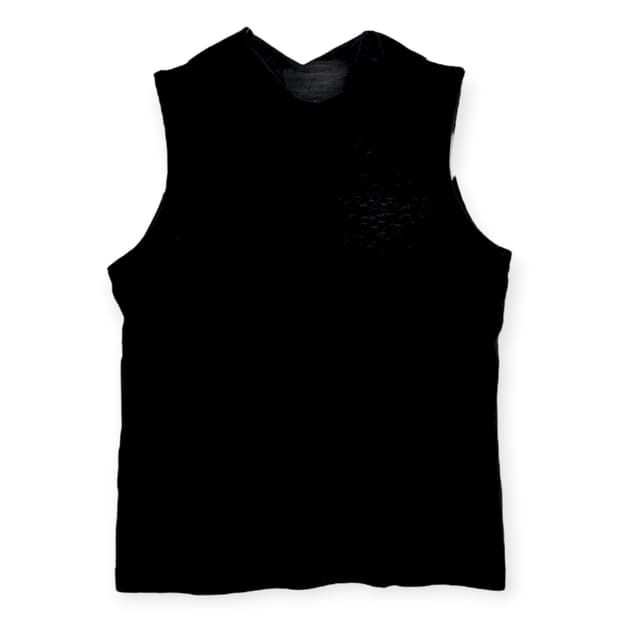 Pour duex 패턴 슬리브리스 나시 민소매 티셔츠