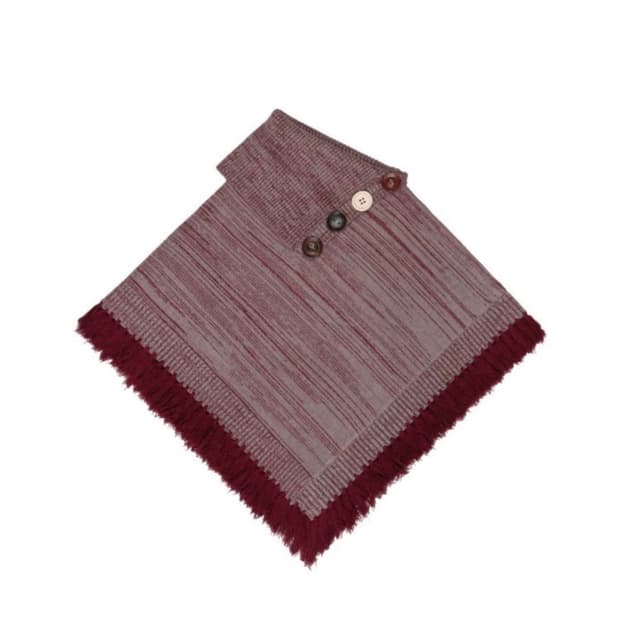 MULTIWAY KNIT PONCHO (RED) (택 🈶)