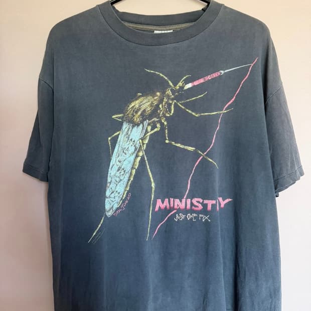 빈티지 90s Ministry 티셔츠
