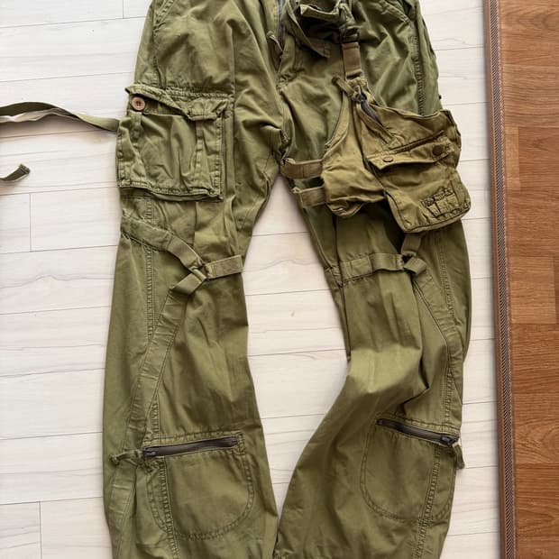 [31] 빈티지 미군 포켓 카고 팬츠 카키