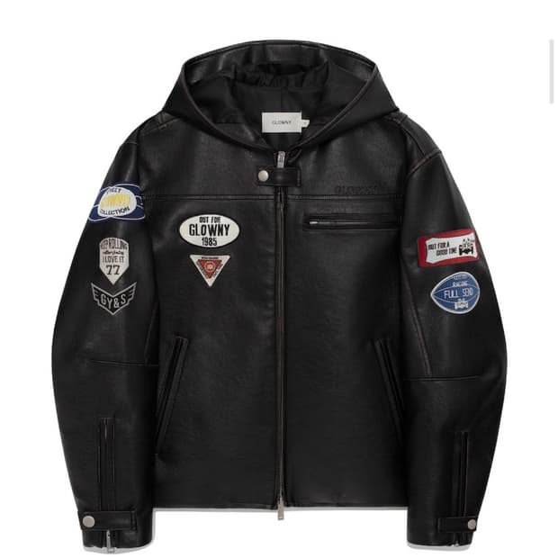 글로니 RACER HOODED LEATHER JACKET 레더 자켓