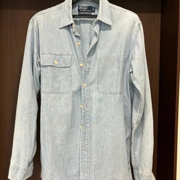 [S, 100] 폴로 랄프로렌 덩가리 워크셔츠 샴브레이