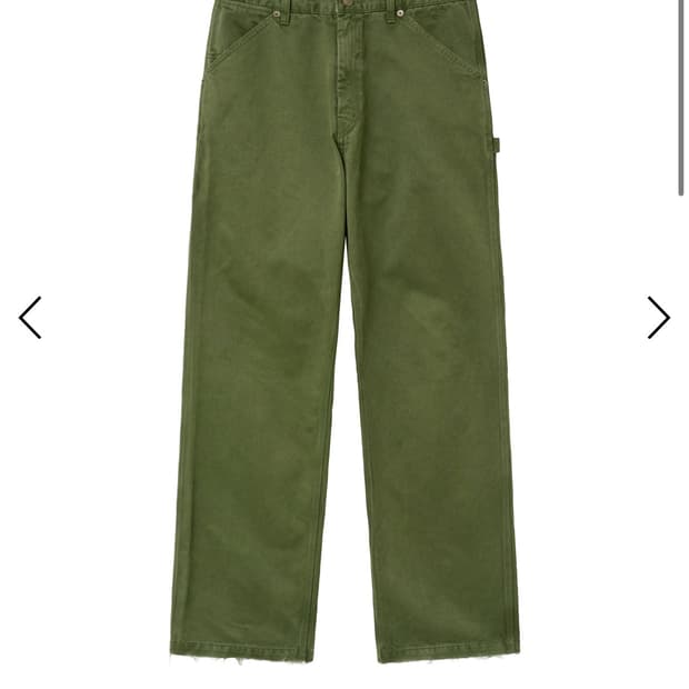 A.ta  CUT OFF CARPENTER PANTS (MOSS)