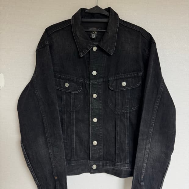 XL 더블알엘 lot271 데님 자켓 블랙 USA메이드
