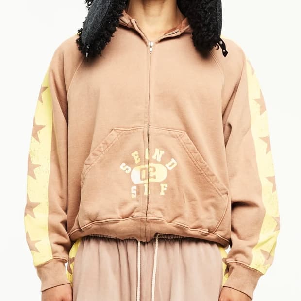 세컨드셀프 스타 후드집업 XL