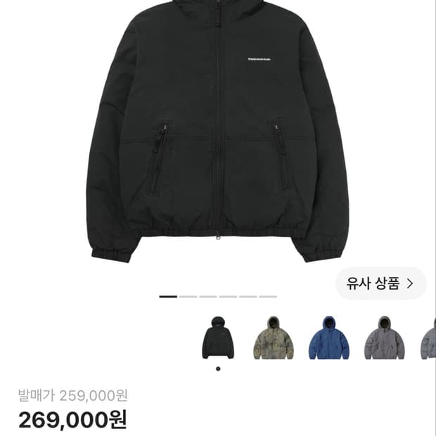 디스이즈네버댓 워시드 다운 푸퍼 자켓 블랙 S