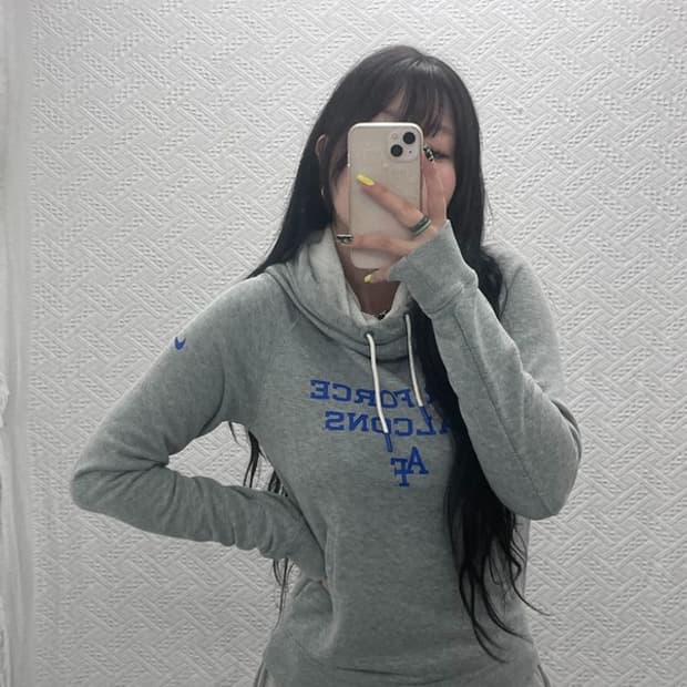 나이키 에어포스 올드스쿨 빈티지 터틀넥 후드티 85 C07519