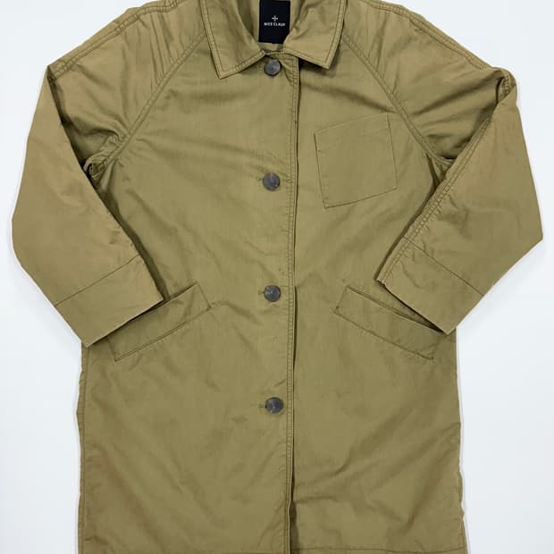 나이스크랍 라이트카키 트렌치코트