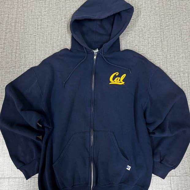 러셀 네이비 후드집업 