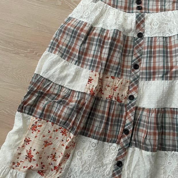 빈티지패치워크 스커트