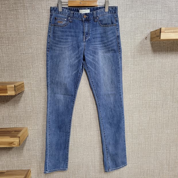 32인치 플랙진 베를린 슬림핏 청바지 중청
