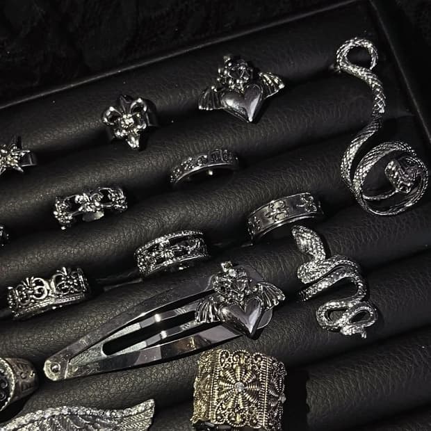 빈티지 뱀 반지