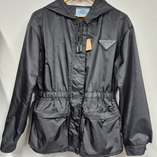 날씬77 까지 정품 프라다 나일론 방수 사파리 자켓