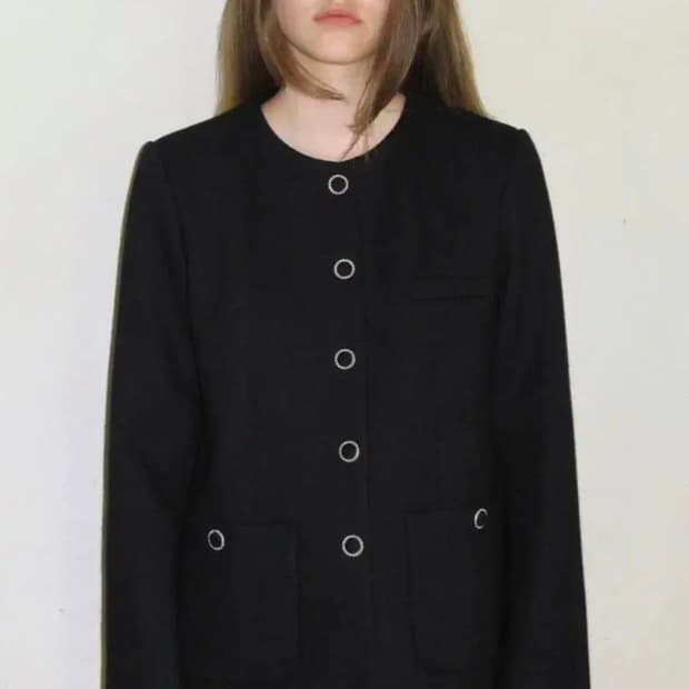 시눈 트위드 자켓