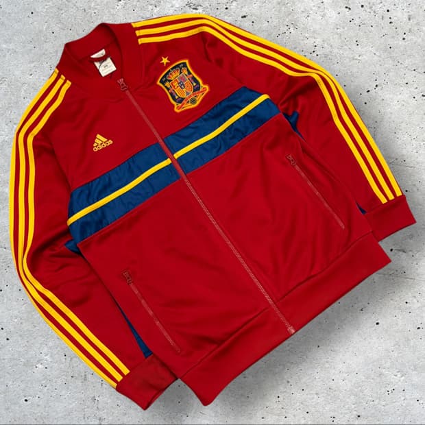 [95] 12s 아디다스 스페인 트랙탑 축구 져지 집업 C829