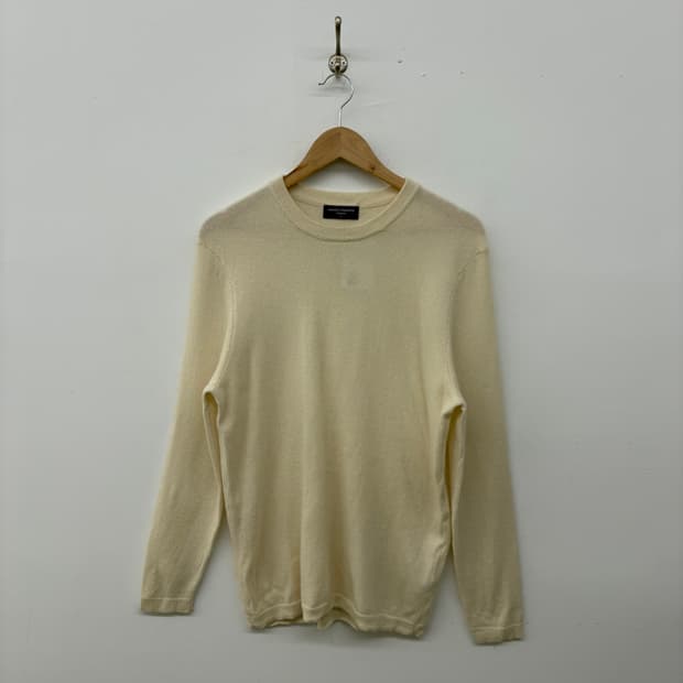 무신사 스탠다드 아이보리 캐시미어 니트 L