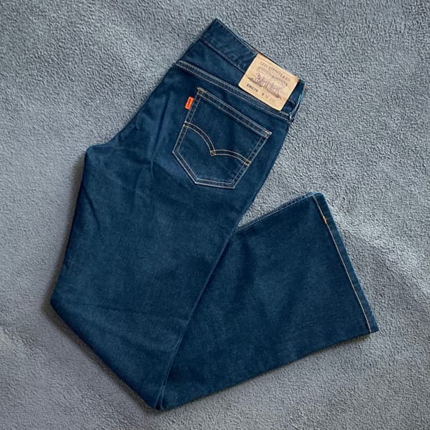리바이스 EM578 오렌지탭 데님팬츠 W76 L82