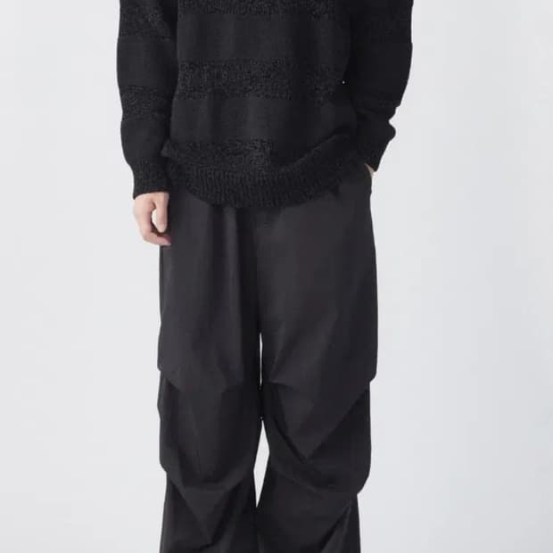 해칭룸 스노우 오버팬츠 블랙 3사이즈