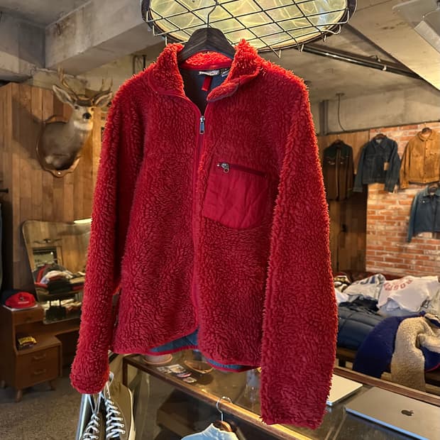 USA 빈티지 파타고니아 딥파일 레드 자켓 S