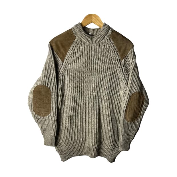 [Highland 2000] 하이랜드2000 울 패치 니트 (새상품)