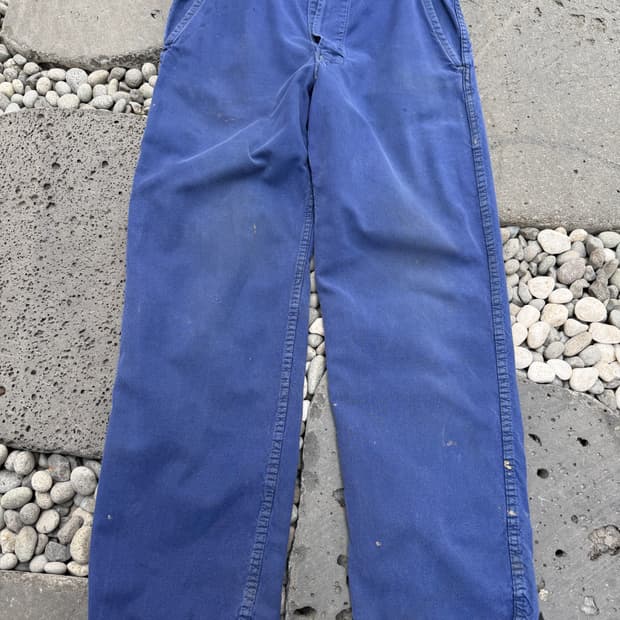 HARD WASHED FADED BLUE OLD 빈티지프렌치워크팬츠