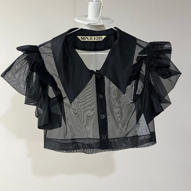 MINJUKIM 시스루 블라우스