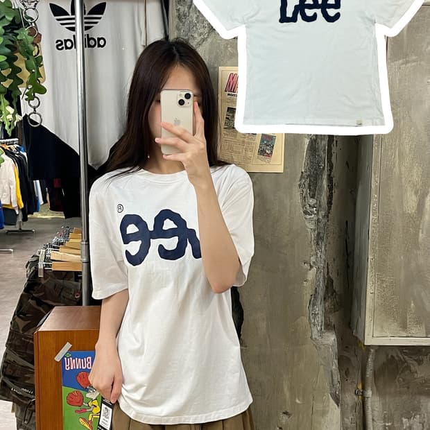 리 반팔티 화이트 S #csz717