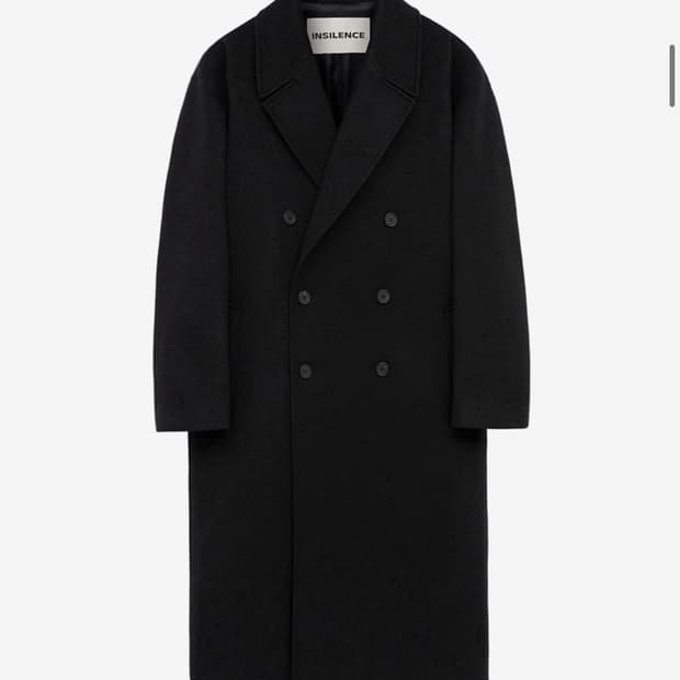 인사일런스 캐시미어 더블 롱 코트 