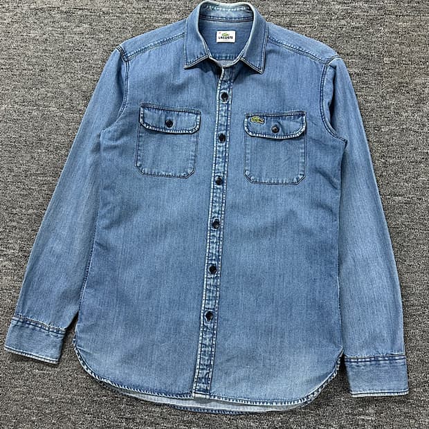 라코스테 데님 셔츠 M 