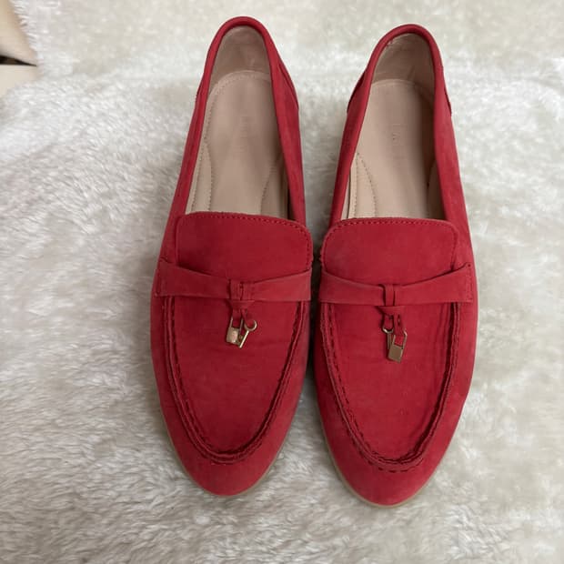 브레라(Brera) 스웨이드 자물쇠 장식 로퍼