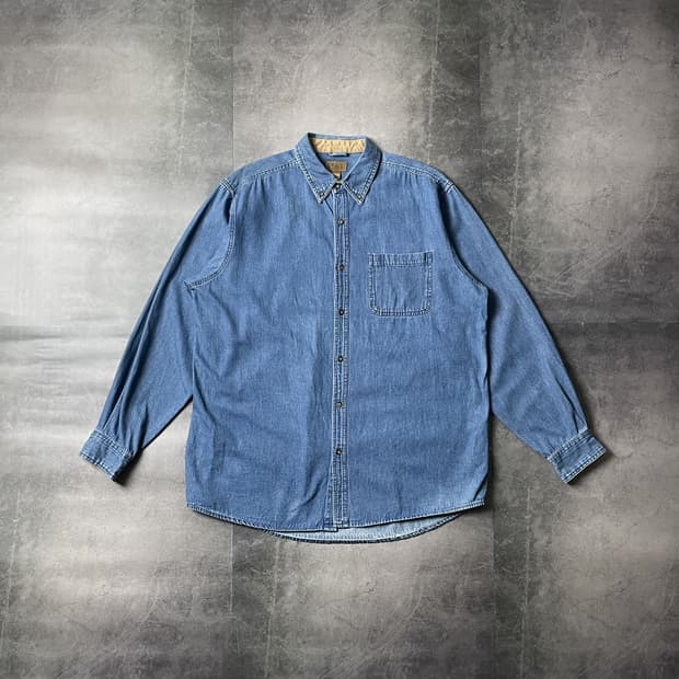 FADED GLORY 빈티지 코튼 데님 셔츠 A00459