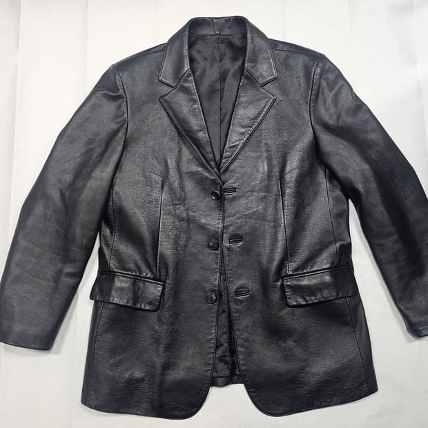 양가죽 Lambskin leather Jacket black 