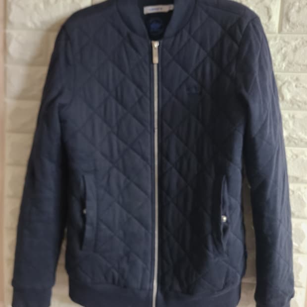 아디다스 네이비 퀼팅 봄버 자켓(55)