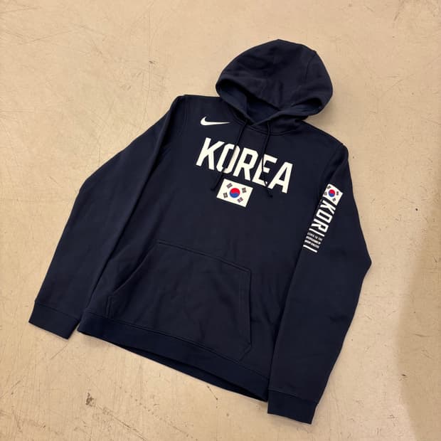 나이키 국대 코리아 네이비 후드티