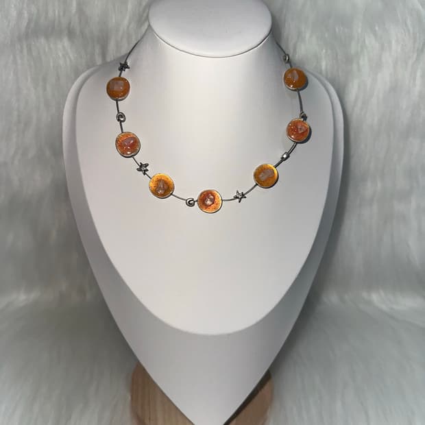 오리엔탈 글리터 목걸이