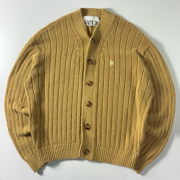 Satur  세터 파로 부클 카멜 베이지 니트 가디건 