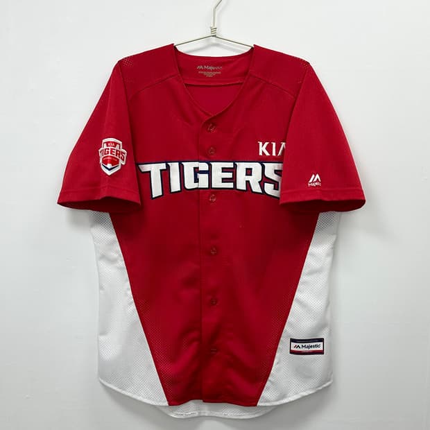 마제스틱 기아타이거즈 2017시즌 홈 노마킹 유니폼 100