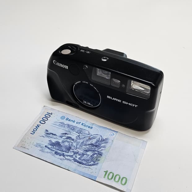 작례O 인물 최강 캐논 슈어샷 28/48 필름카메라 빈티지 필카